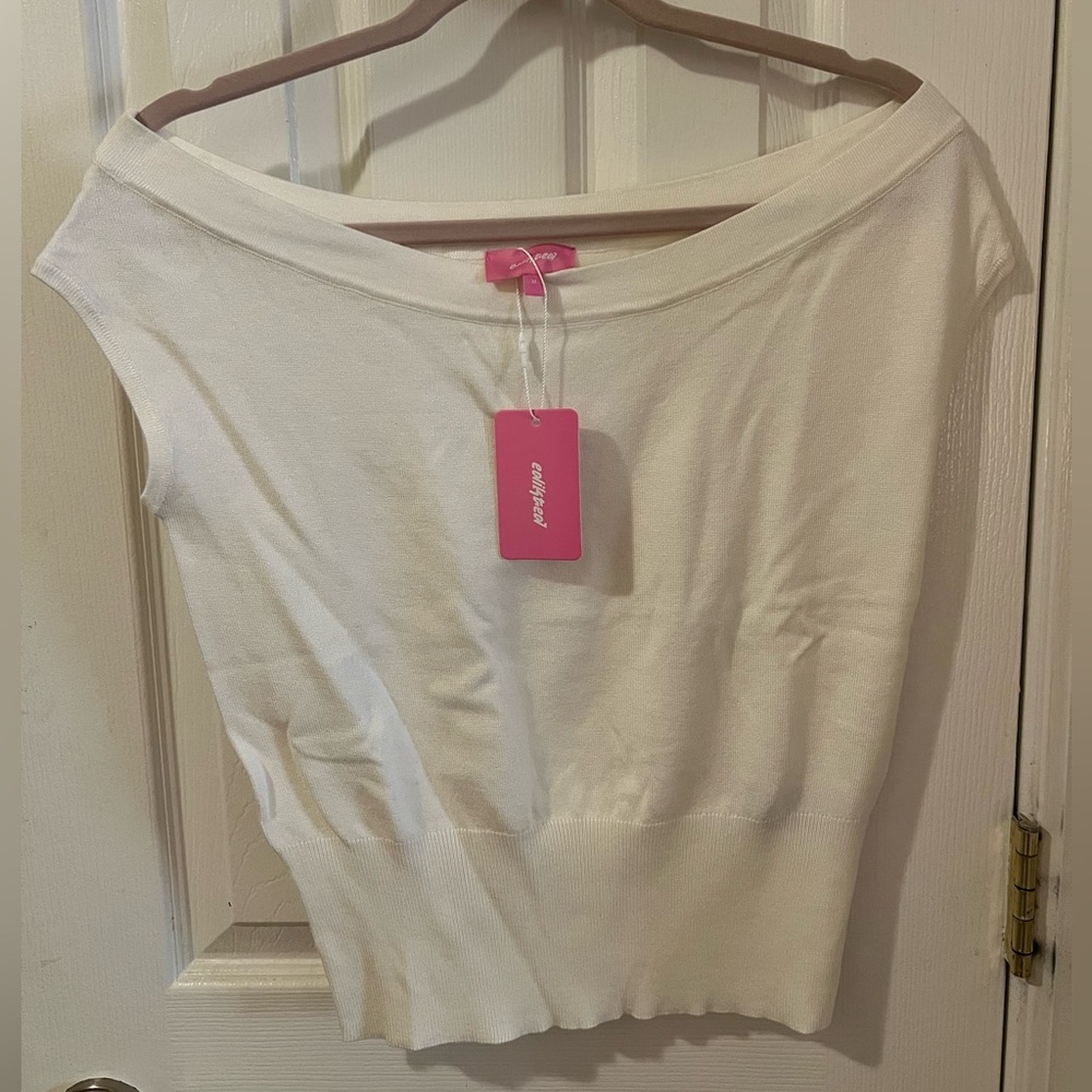 White sweater vest